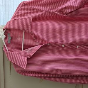 Foxcroft non iron long sleeve blouse, sz 18, euc